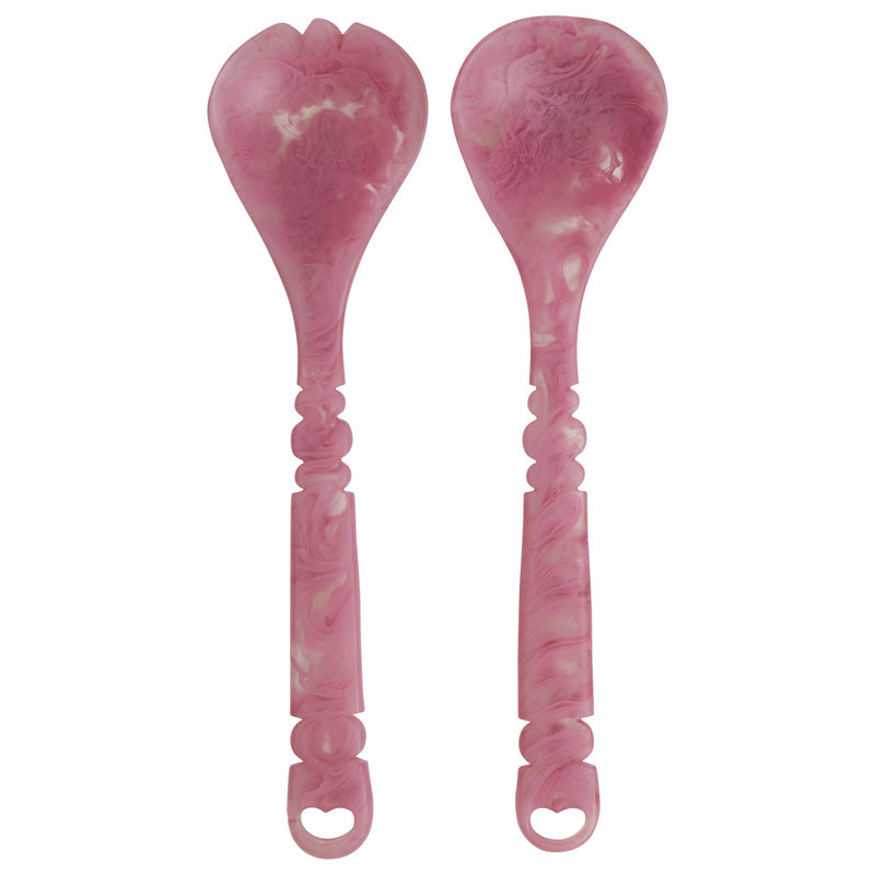 Wilkie Salad Servers Fucshia