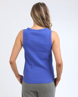 Find Rib Crew Tank Royal Blue - Elm at Bungalow Trading Co.