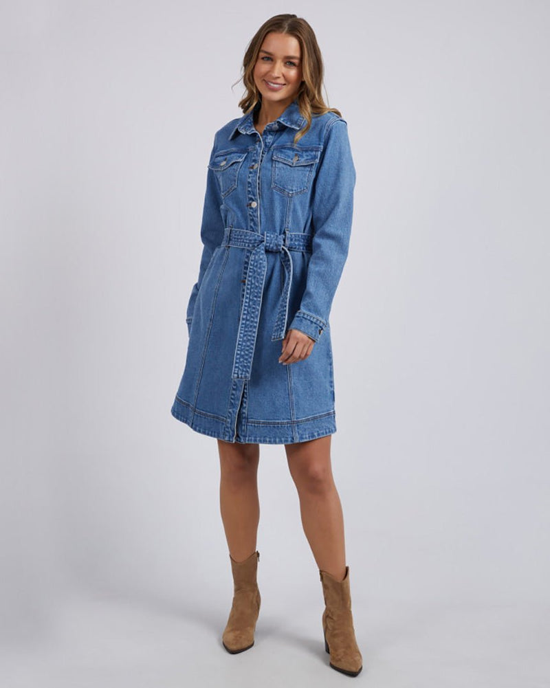 Find Riley Denim Dress - Foxwood at Bungalow Trading Co.