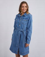 Find Riley Denim Dress - Foxwood at Bungalow Trading Co.