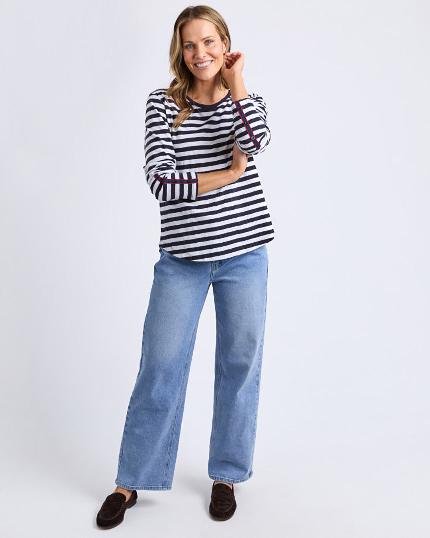 Riviera Long Sleeve Tee Navy
