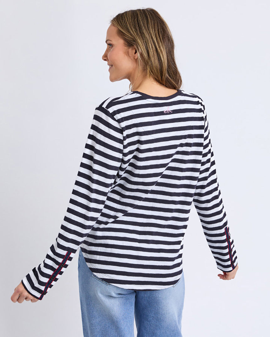 Riviera Long Sleeve Tee Navy