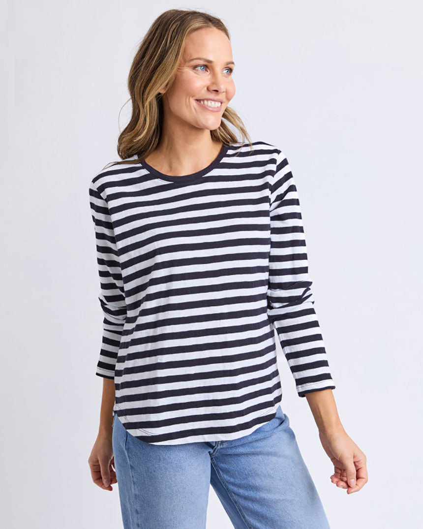 Riviera Long Sleeve Tee Navy