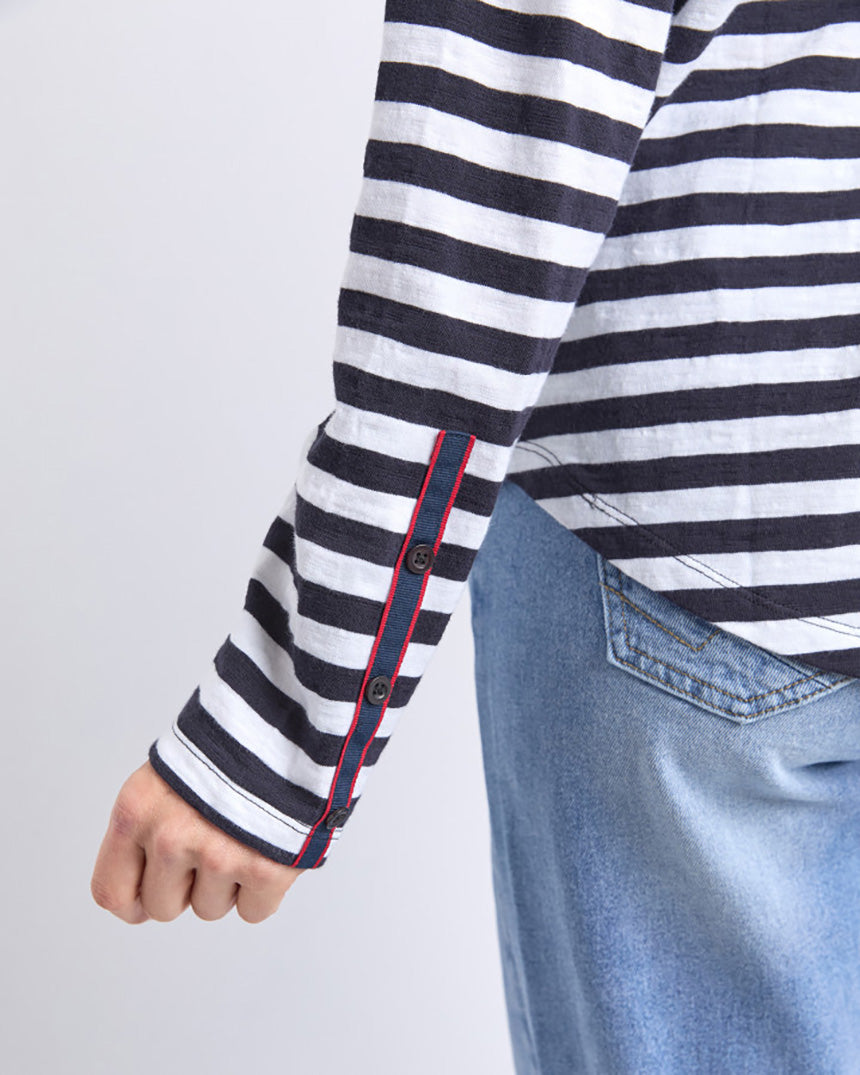 Riviera Long Sleeve Tee Navy
