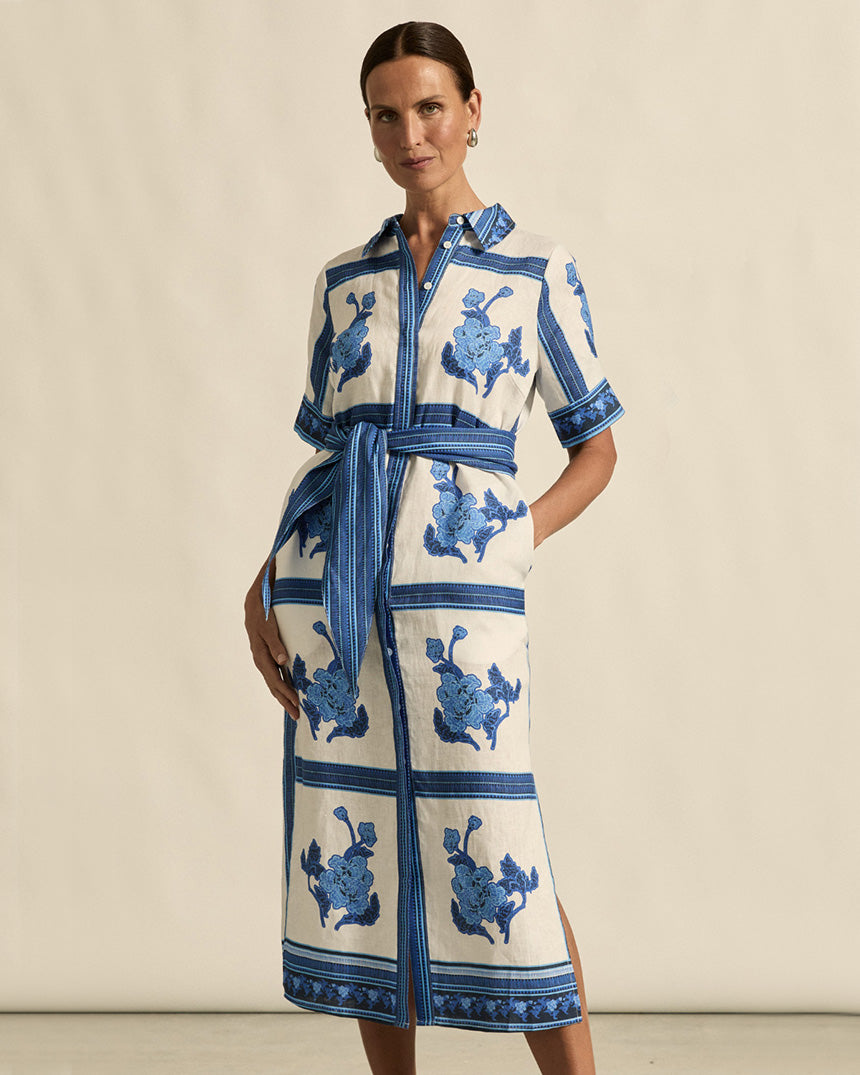 Roam Dress Azure Collage