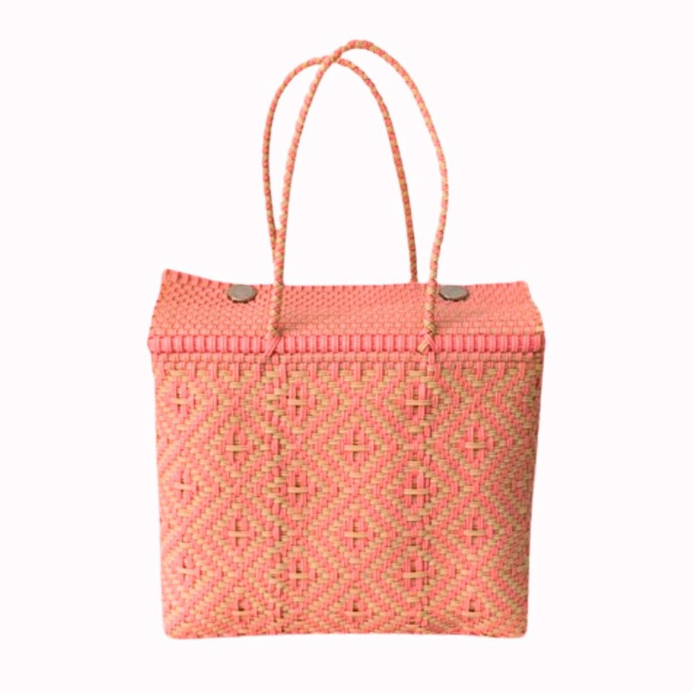 Rosa Carryall Basket Pink Medium