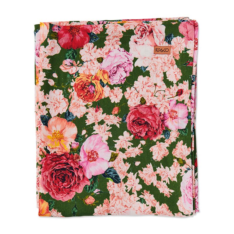 Find Rose Garden Linen Tablecloth 145x270 - Kip & Co at Bungalow Trading Co.