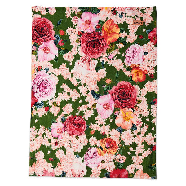 Find Rose Garden Linen Tea Towel - Kip & Co at Bungalow Trading Co.