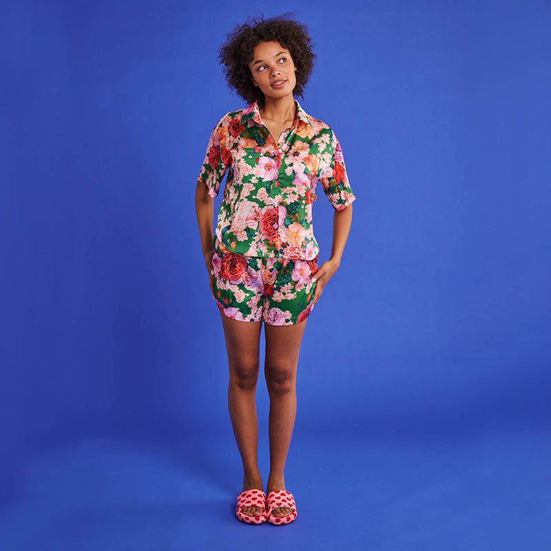 Find Rose Garden Short Sleeve & Short Pyjamas - Kip & Co at Bungalow Trading Co.