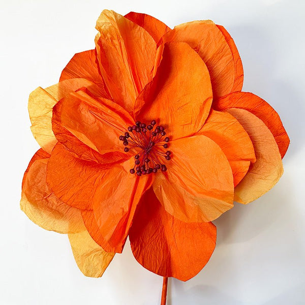 Find Sakura Paper Flower Orange - Nibbanah at Bungalow Trading Co.