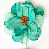 Find Sakura Paper Flower Turquoise - Nibbanah at Bungalow Trading Co.