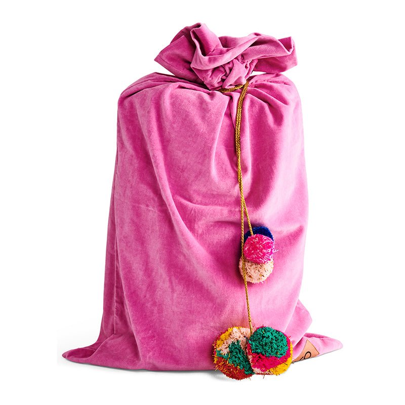 Find Santa Sack Rose Velvet - Kip & Co at Bungalow Trading Co.