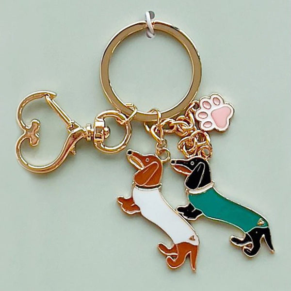 Find Sausage Dogs Keyring Bag Charm - Urban Products at Bungalow Trading Co.