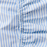 Find Seaside Stripe Organic Cotton Fitted Sheet - Kip & Co at Bungalow Trading Co.