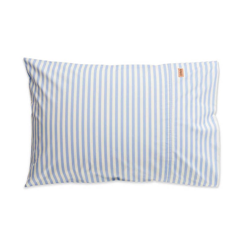 Find Seaside Stripe Organic Cotton Pillowcases Set of 2 - Kip & Co at Bungalow Trading Co.