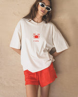 Find Seaside Terry Short Lobster Red - Araminta James at Bungalow Trading Co.