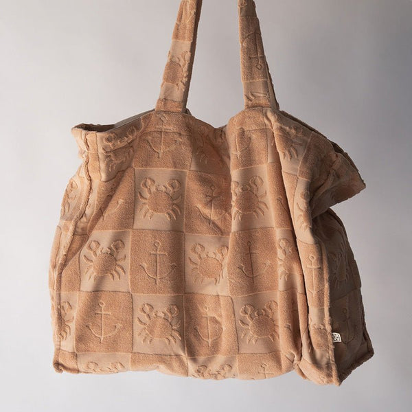 Find Seaside Terry Tote Bag Macadamia - Araminta James at Bungalow Trading Co.