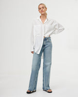 Find Selena Shirt Ivory - Kinney at Bungalow Trading Co.