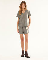 Find Shorts Ecru & Black - Summery Copenhagen at Bungalow Trading Co.