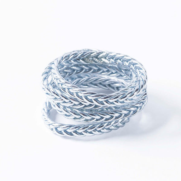 Find Silver Braid Buddhist Bracelet - Buddhist Bracelets at Bungalow Trading Co.