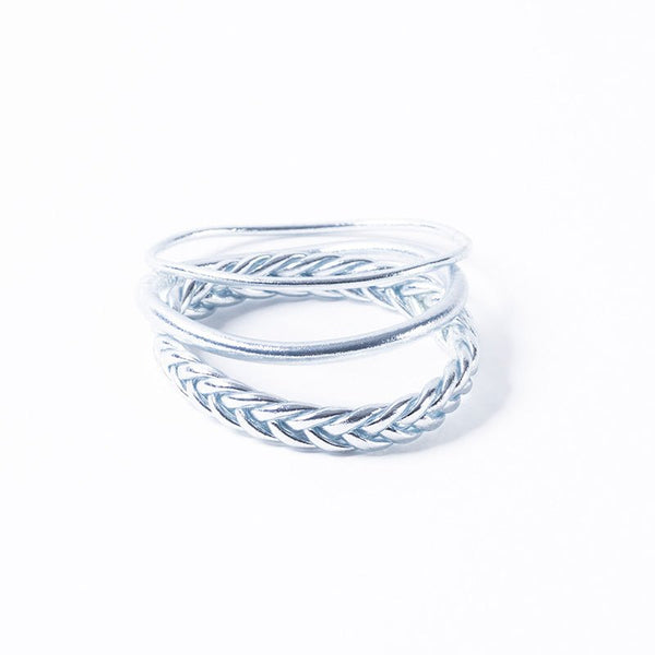 Find Silver Braid Buddhist Bracelet - Buddhist Bracelets at Bungalow Trading Co.