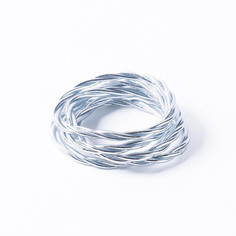 Find Silver Twist Buddhist Bracelet - Buddhist Bracelets at Bungalow Trading Co.