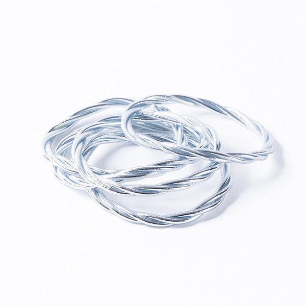 Find Silver Twist Buddhist Bracelet - Buddhist Bracelets at Bungalow Trading Co.