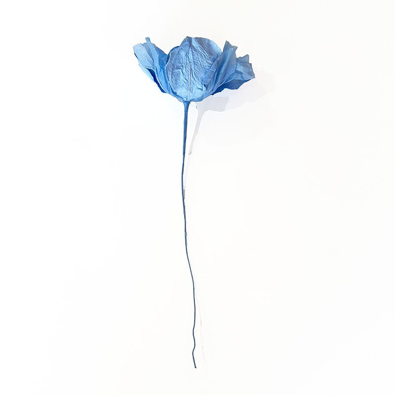 Find Small Moonshine Paper Flower Baby Blue - Nibbanah at Bungalow Trading Co.