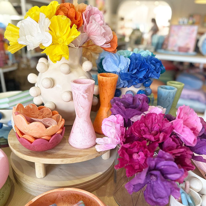 Find Small Moonshine Paper Flower Neon Purple - Nibbanah at Bungalow Trading Co.