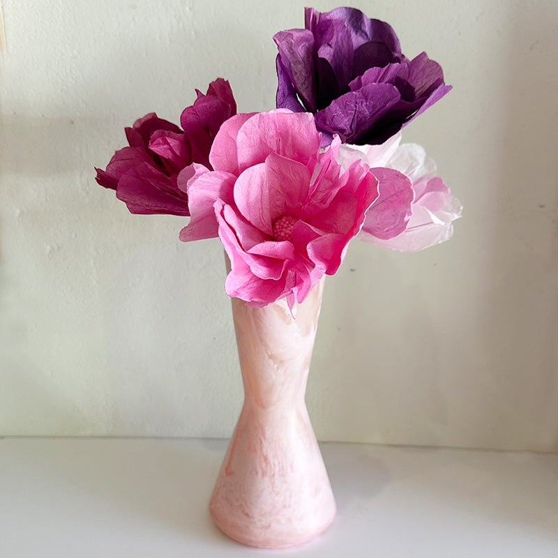 Find Small Moonshine Paper Flower Soft Pink - Nibbanah at Bungalow Trading Co.