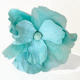 Find Small Moonshine Paper Flower Turquoise - Nibbanah at Bungalow Trading Co.