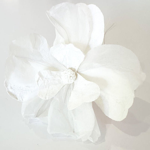 Find Small Moonshine Paper Flower White - Nibbanah at Bungalow Trading Co.