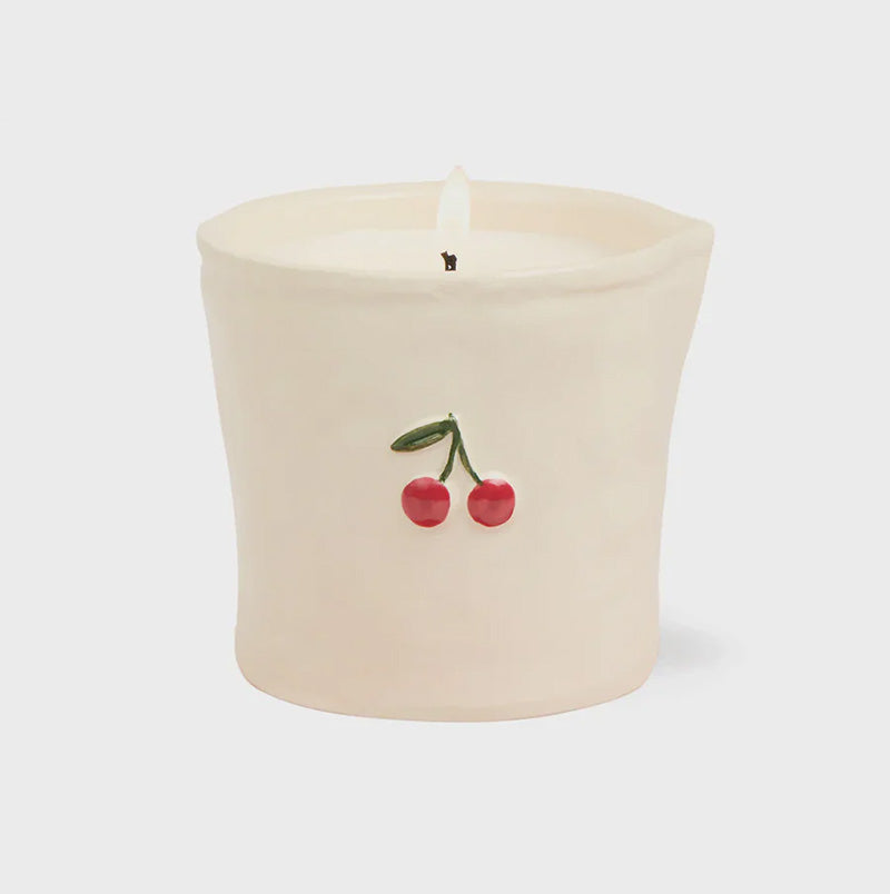 Bistro Smoked Cherry Embossed Candle