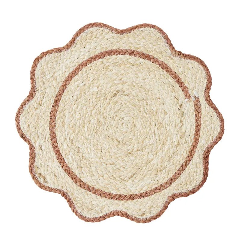 Find Sonny Husk Placemat Natural/Russet - Coast to Coast at Bungalow Trading Co.