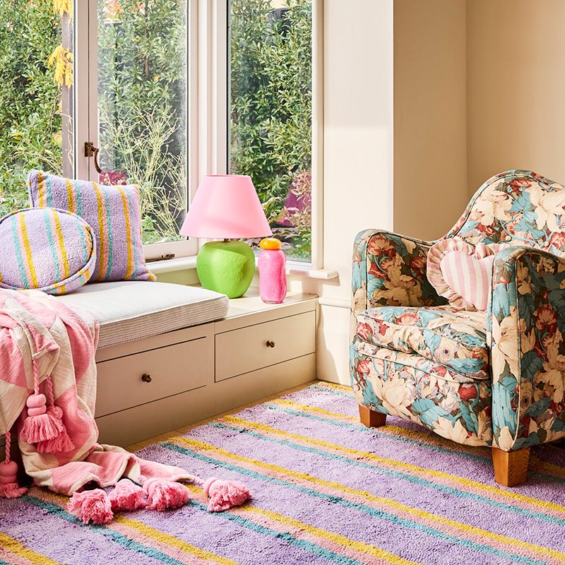 Find Sophie Lime Lamp with Pink Fizz Shade - PICK UP ONLY - Kip & Co at Bungalow Trading Co.