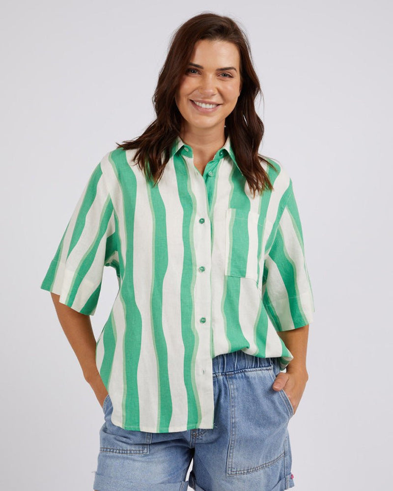 Find Spritz Stripe Shirt - Elm at Bungalow Trading Co.