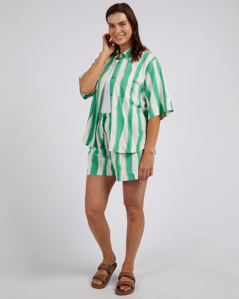 Find Spritz Stripe Short - Elm at Bungalow Trading Co.