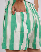 Find Spritz Stripe Short - Elm at Bungalow Trading Co.