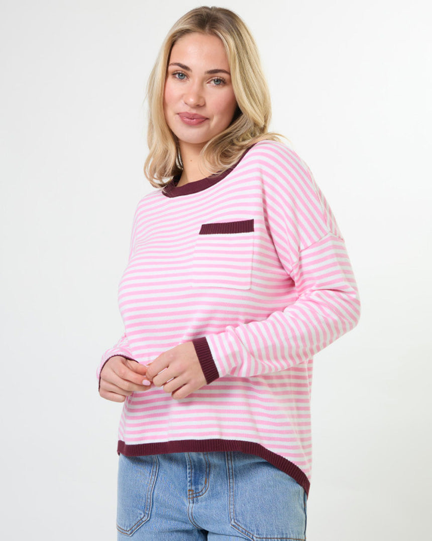 Street Pocket Jumper Strawberry Sangria