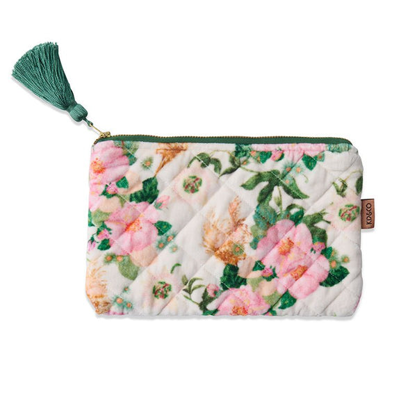 Find Sunday Stroll Velvet Cosmetics Purse - Kip & Co at Bungalow Trading Co.