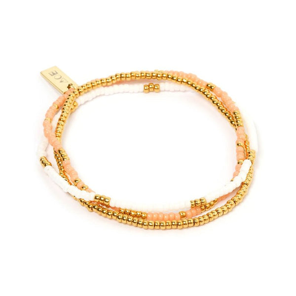 Find Sunny Bracelet Set Coral - Arms of Eve at Bungalow Trading Co.