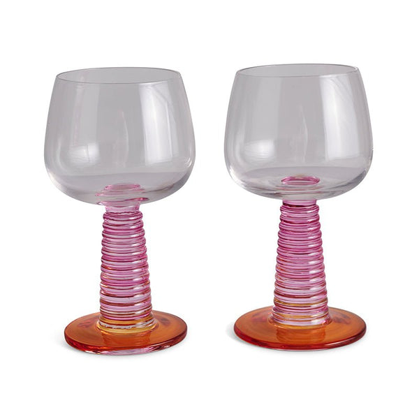 Find Sunset Stalk Wine Glass Set of 2 - Kip & Co at Bungalow Trading Co.