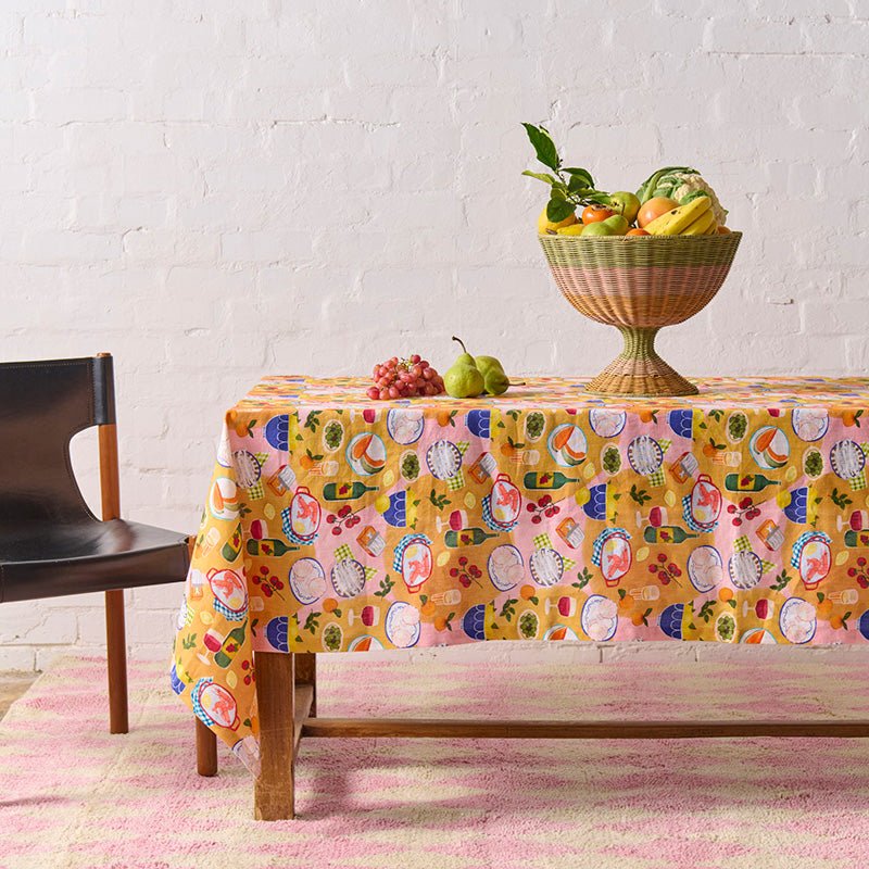 Find Supper Linen Tablecloth 145x270 - Kip & Co at Bungalow Trading Co.