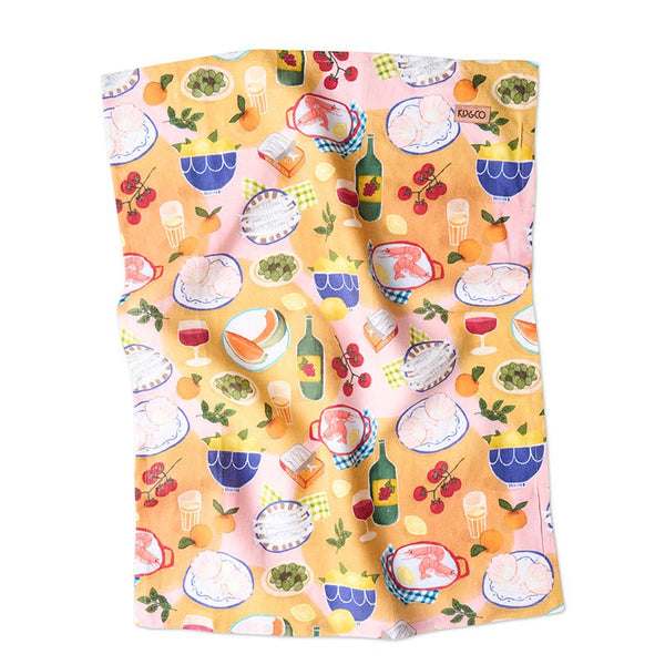 Find Supper Linen Tea Towel - Kip & Co at Bungalow Trading Co.