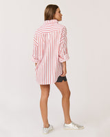 Find Tammy Shirt Campari Stripe - Cartel & Willow at Bungalow Trading Co.