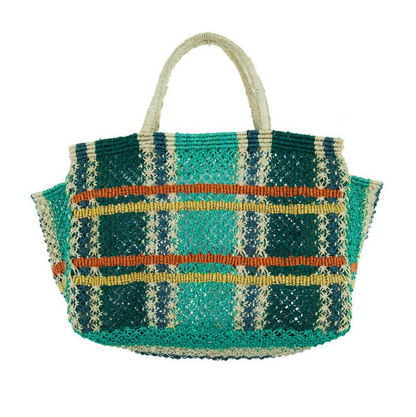 Find Tartan Jute Bag Fenn - The Jacksons at Bungalow Trading Co.