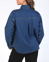 Tessa Denim Half Placket Shirt