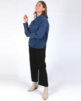 Tessa Denim Half Placket Shirt