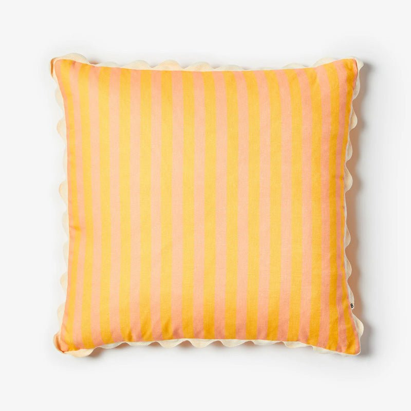 Find Thin Stripe Yellow Cushion Linen 60cm - Bonnie & Neil at Bungalow Trading Co.