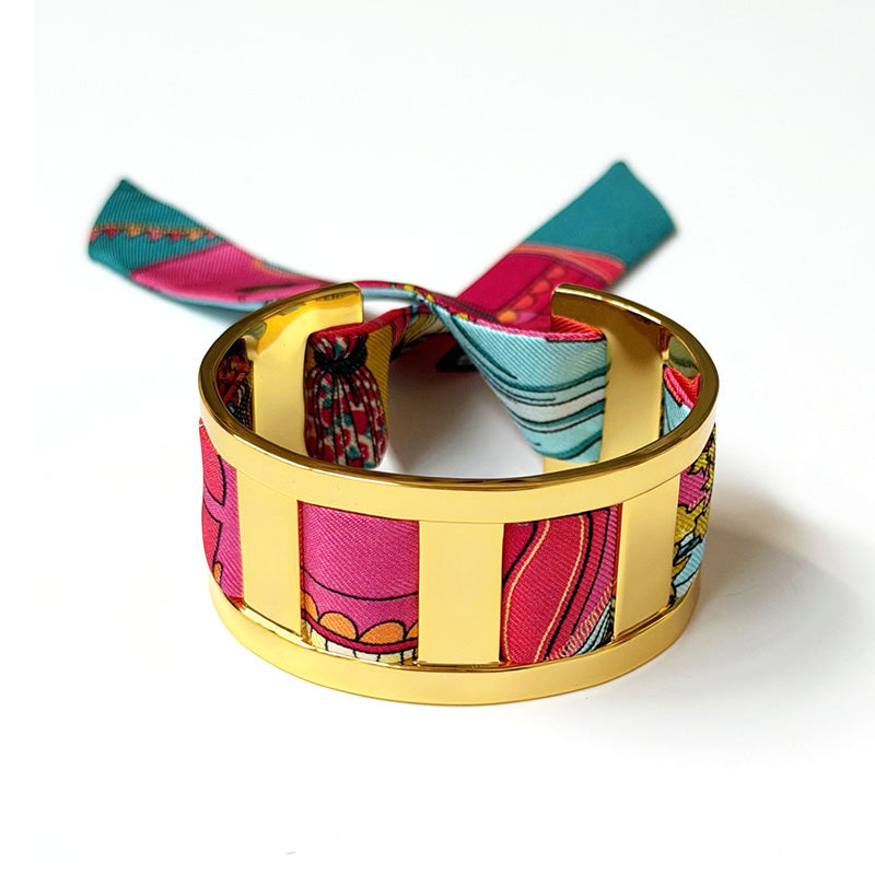 JMA Cuff with 2cm Address Unknown Silk Twill
